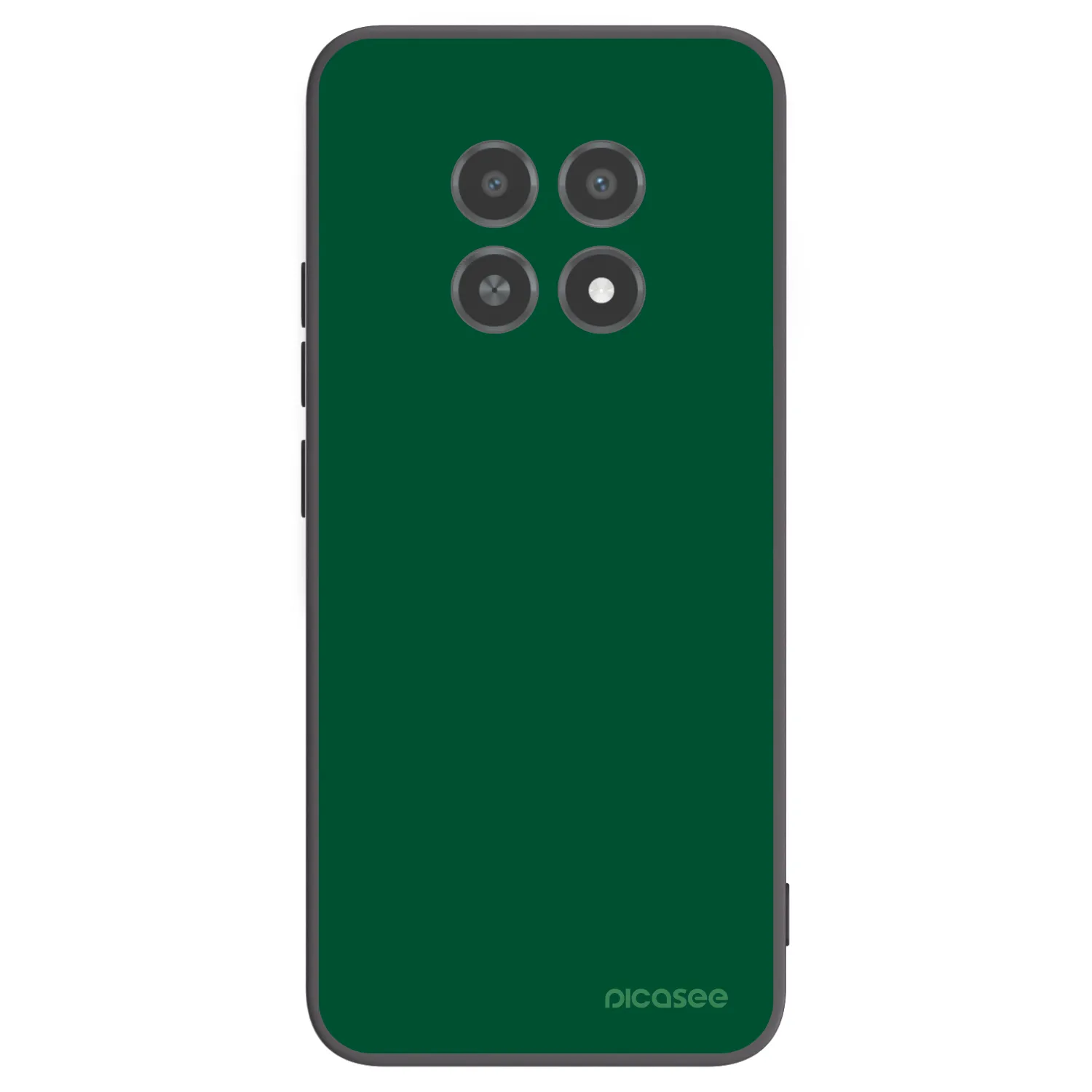 Picasee Μαύρη θήκη σιλικόνης για Realme 12X - Green Gleam