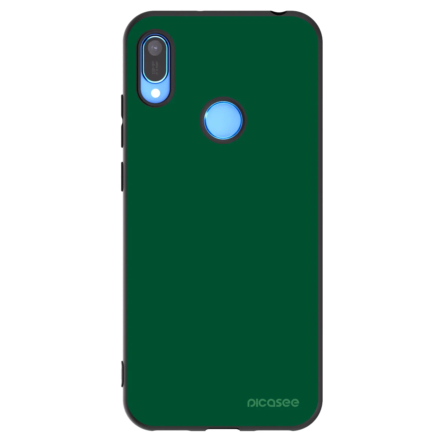 Picasee Μαύρη θήκη σιλικόνης για Huawei Y6 2019 - Green Gleam