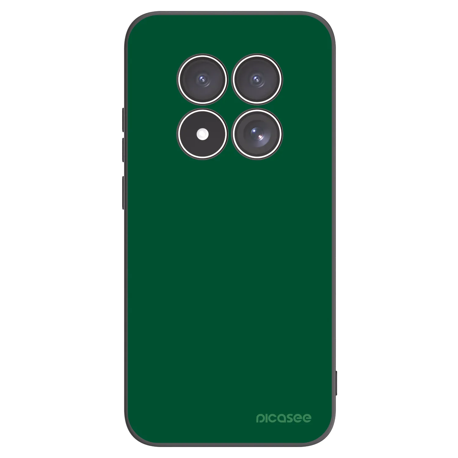 Picasee Μαύρη θήκη σιλικόνης για Xiaomi Redmi Note 15 Pro 4G - Green Gleam