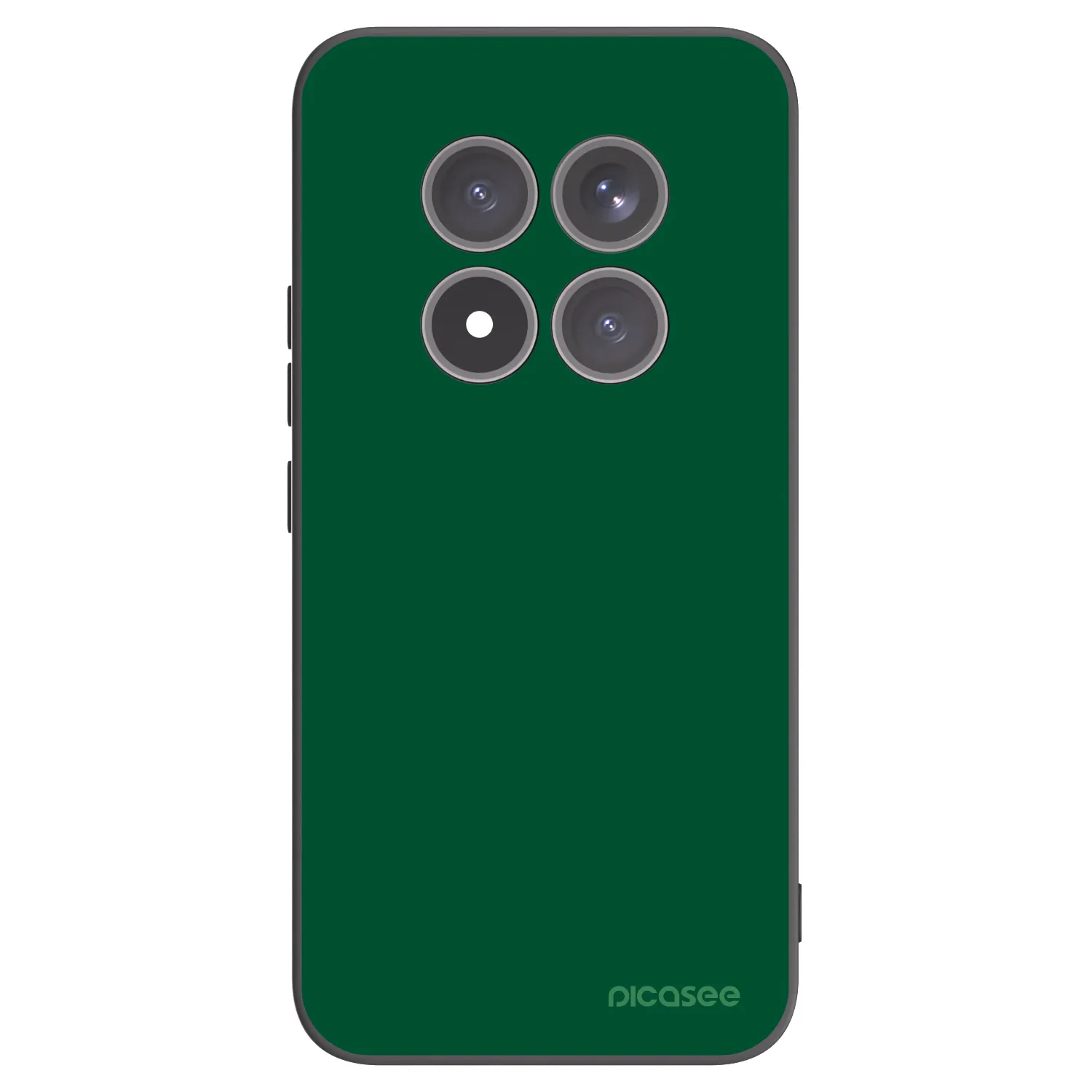 Picasee Μαύρη θήκη σιλικόνης για Xiaomi Redmi Note 15 Pro+ - Green Gleam
