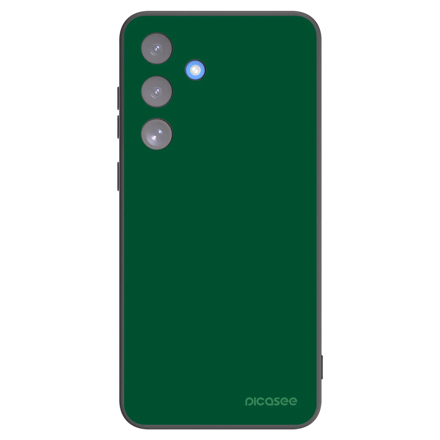 Picasee Μαύρη θήκη σιλικόνης για Samsung Galaxy S25 FE 5G - Green Gleam