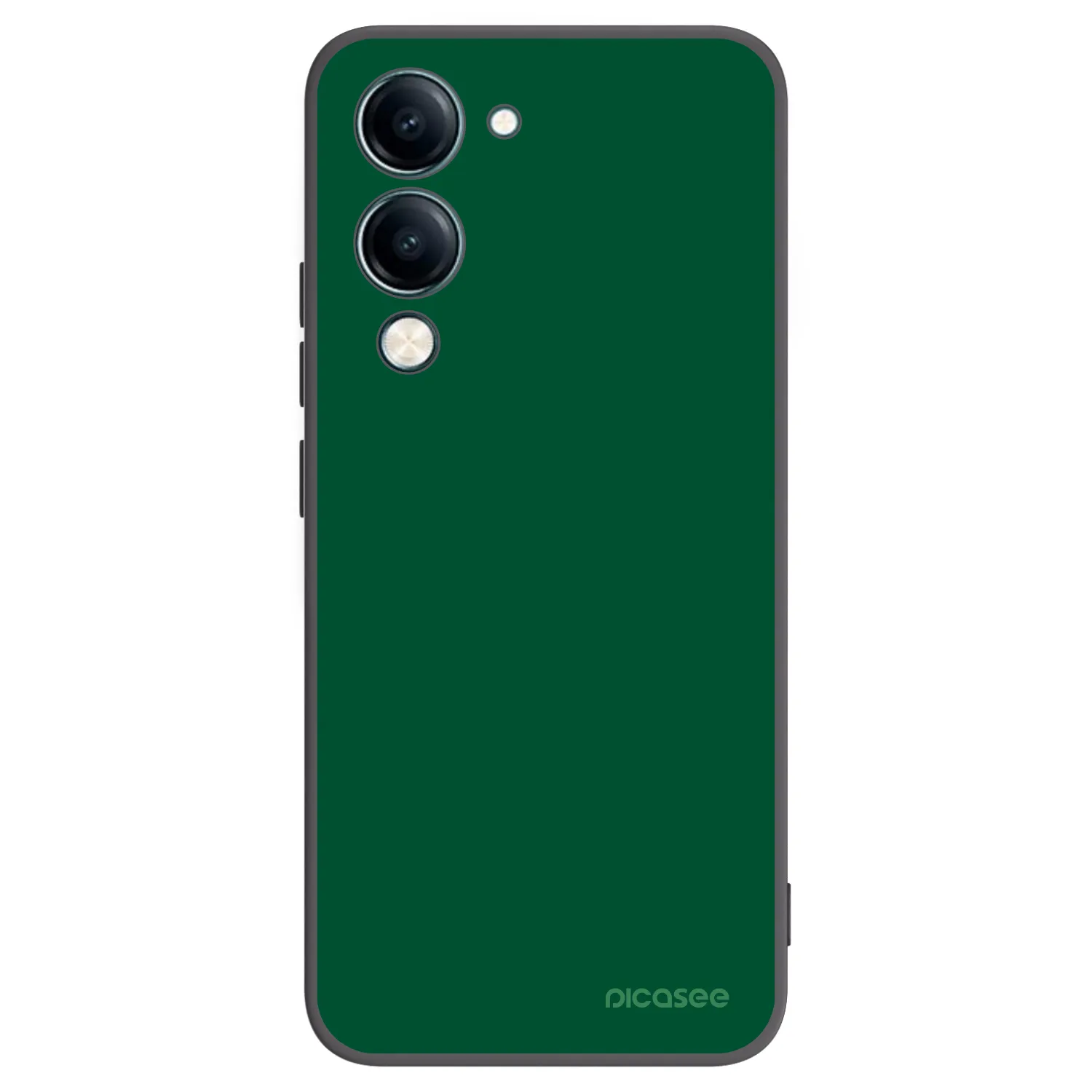 Picasee Μαύρη θήκη σιλικόνης για Vivo Y29s 5G - Green Gleam