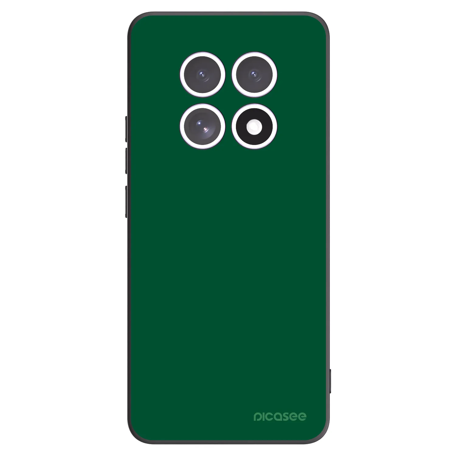 Picasee Μαύρη θήκη σιλικόνης για Xiaomi Redmi Note 15 - Green Gleam