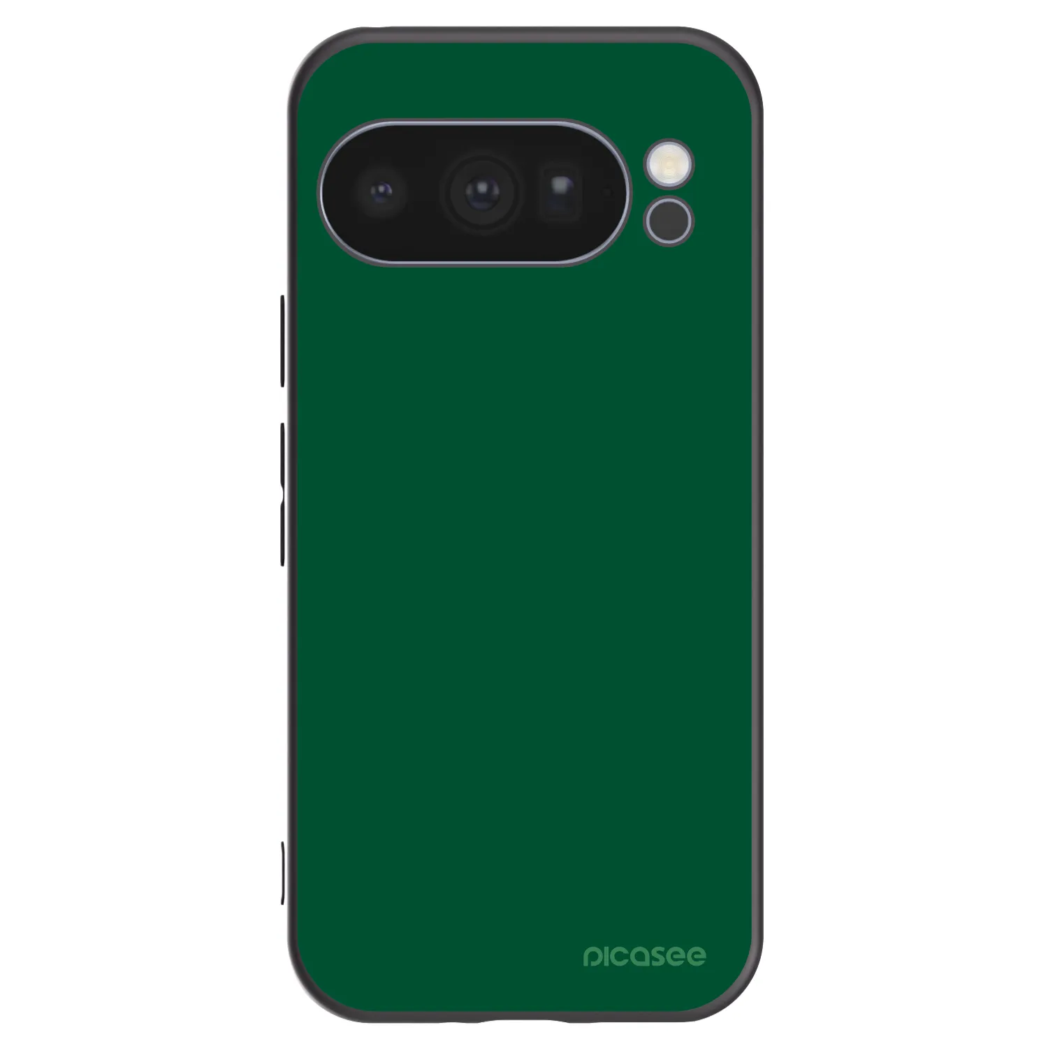 Picasee Μαύρη θήκη σιλικόνης για Google Pixel 10 Pro - Green Gleam