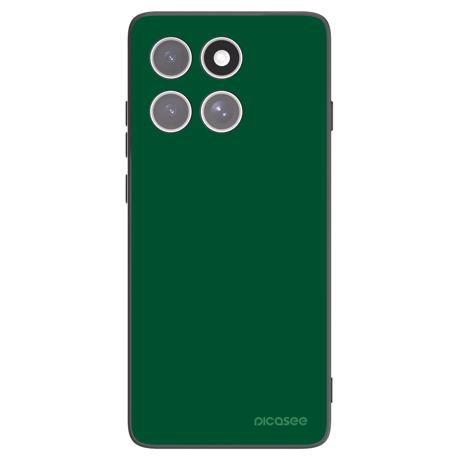 Picasee Μαύρη θήκη σιλικόνης για Motorola Edge 60 Fusion - Green Gleam
