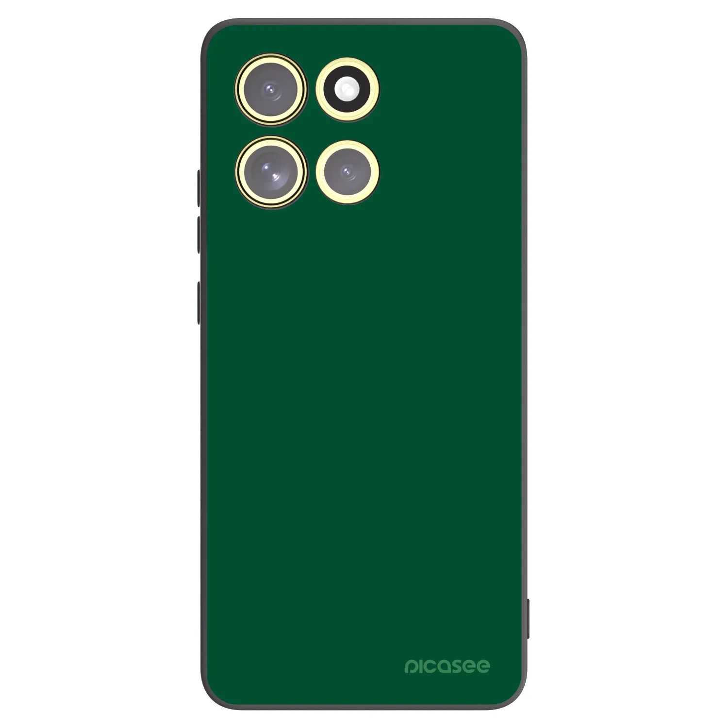 Picasee Μαύρη θήκη σιλικόνης για Motorola Moto G86 Power 5G - Green Gleam