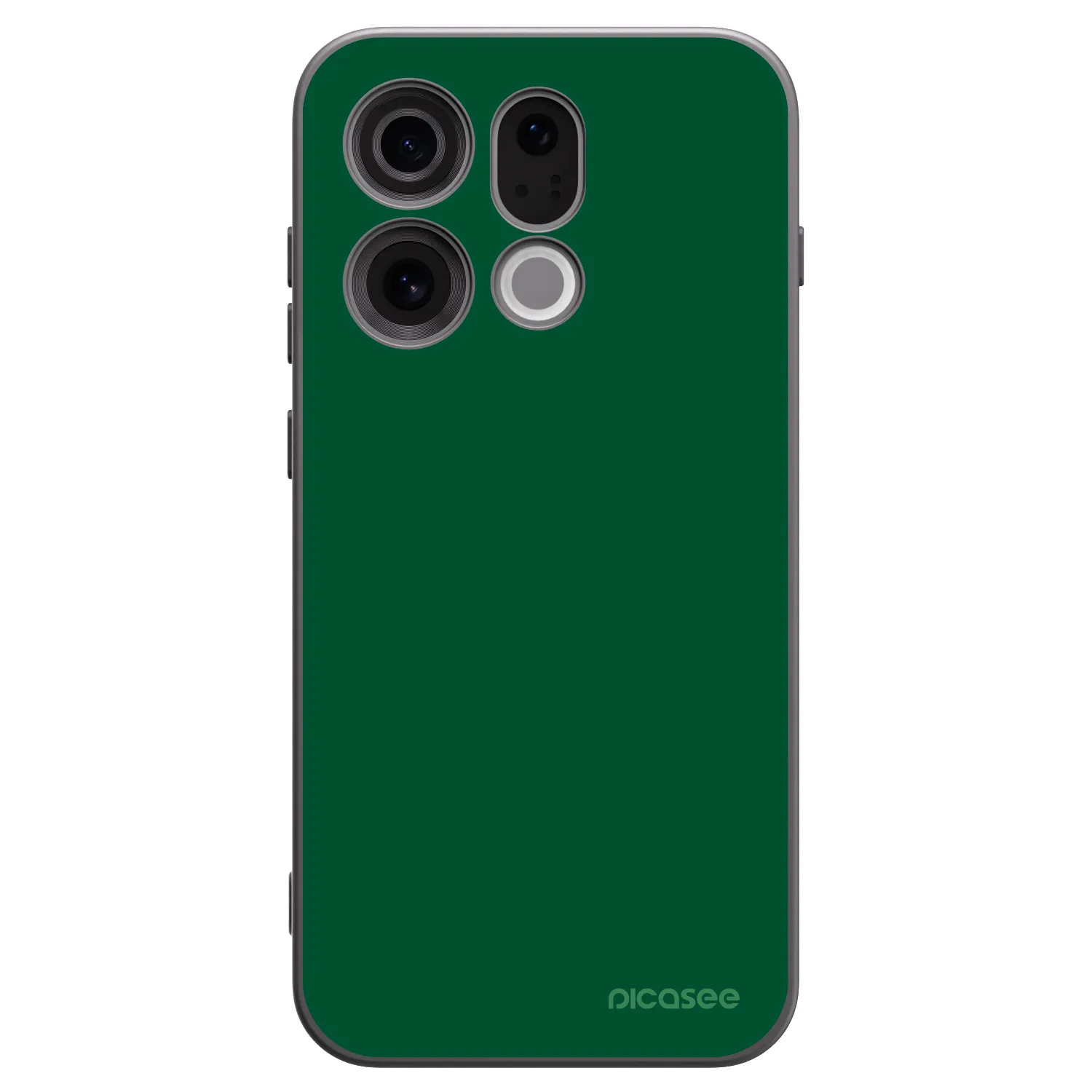 Picasee Μαύρη θήκη σιλικόνης για OPPO Find X9 - Green Gleam