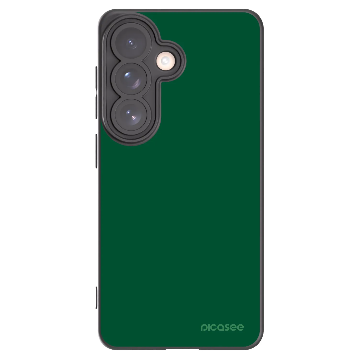 Picasee Μαύρη θήκη σιλικόνης για Samsung Galaxy S26 - Green Gleam