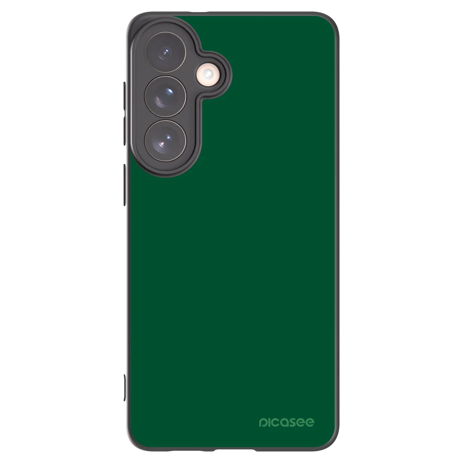 Picasee Μαύρη θήκη σιλικόνης για Samsung Galaxy S26+ - Green Gleam