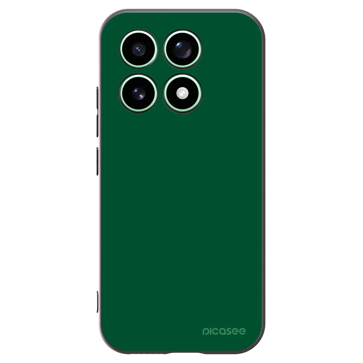 Picasee Μαύρη θήκη σιλικόνης για Xiaomi 17 - Green Gleam