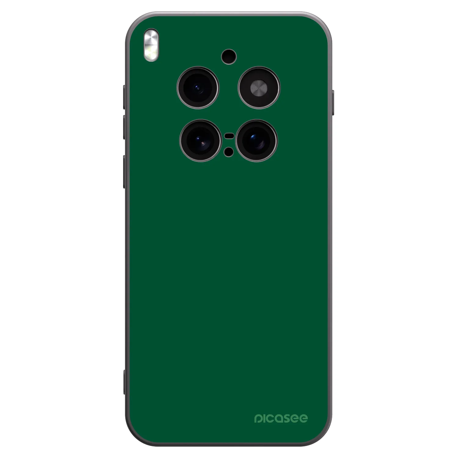 Picasee Μαύρη θήκη σιλικόνης για Vivo X300 Pro - Green Gleam