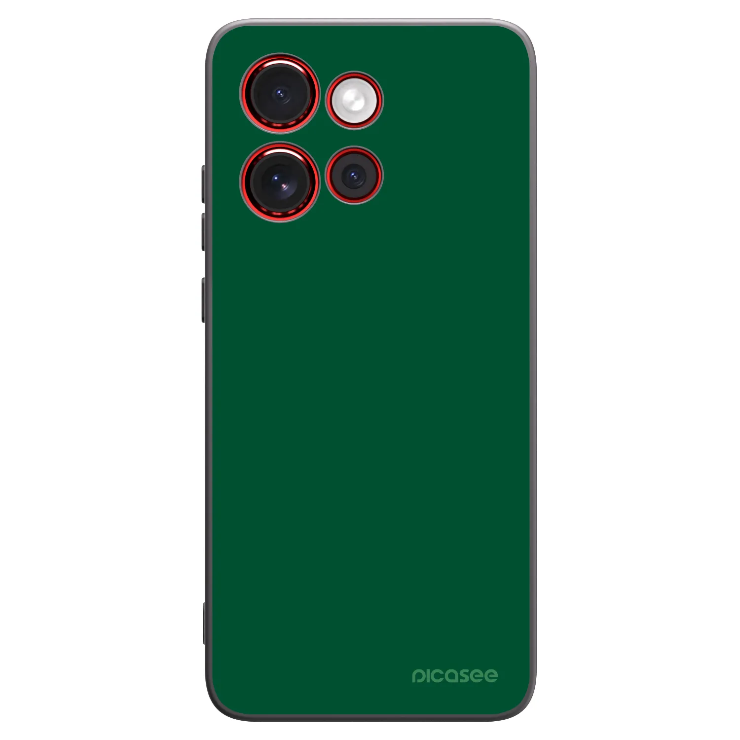 Picasee Μαύρη θήκη σιλικόνης για Motorola Edge 60 Neo 5G - Green Gleam