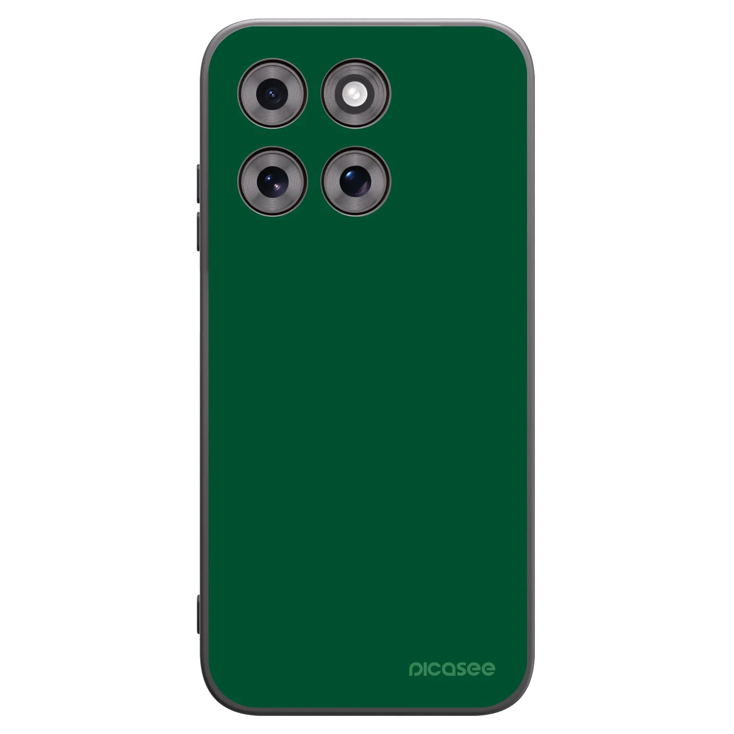 Picasee Μαύρη θήκη σιλικόνης για Motorola Moto G77 - Green Gleam
