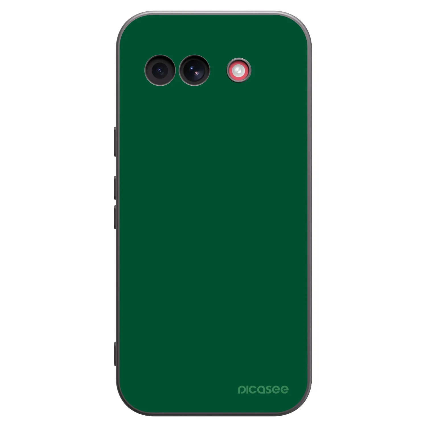 Picasee Μαύρη θήκη σιλικόνης για Google Pixel 10a - Green Gleam