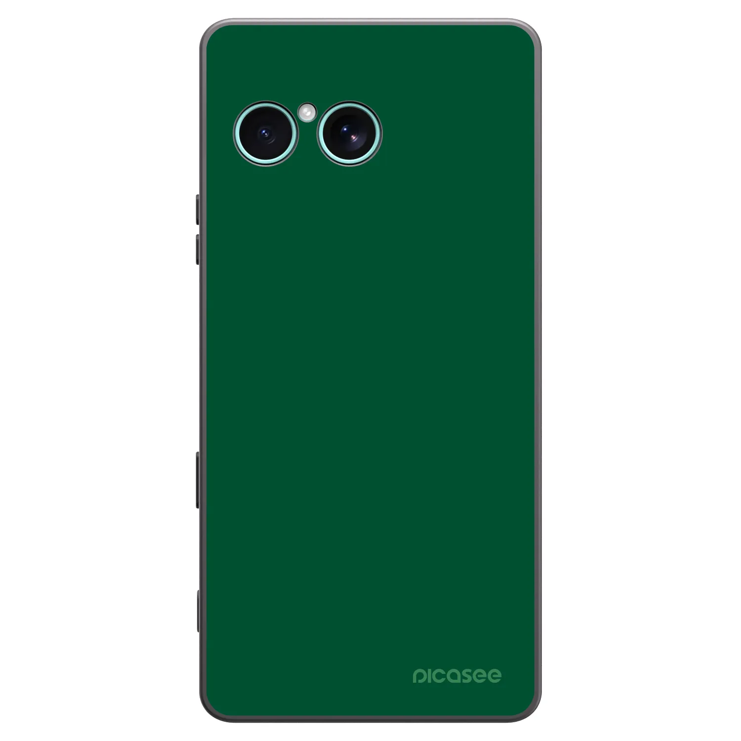 Picasee Μαύρη θήκη σιλικόνης για Sony Xperia 10 VII - Green Gleam