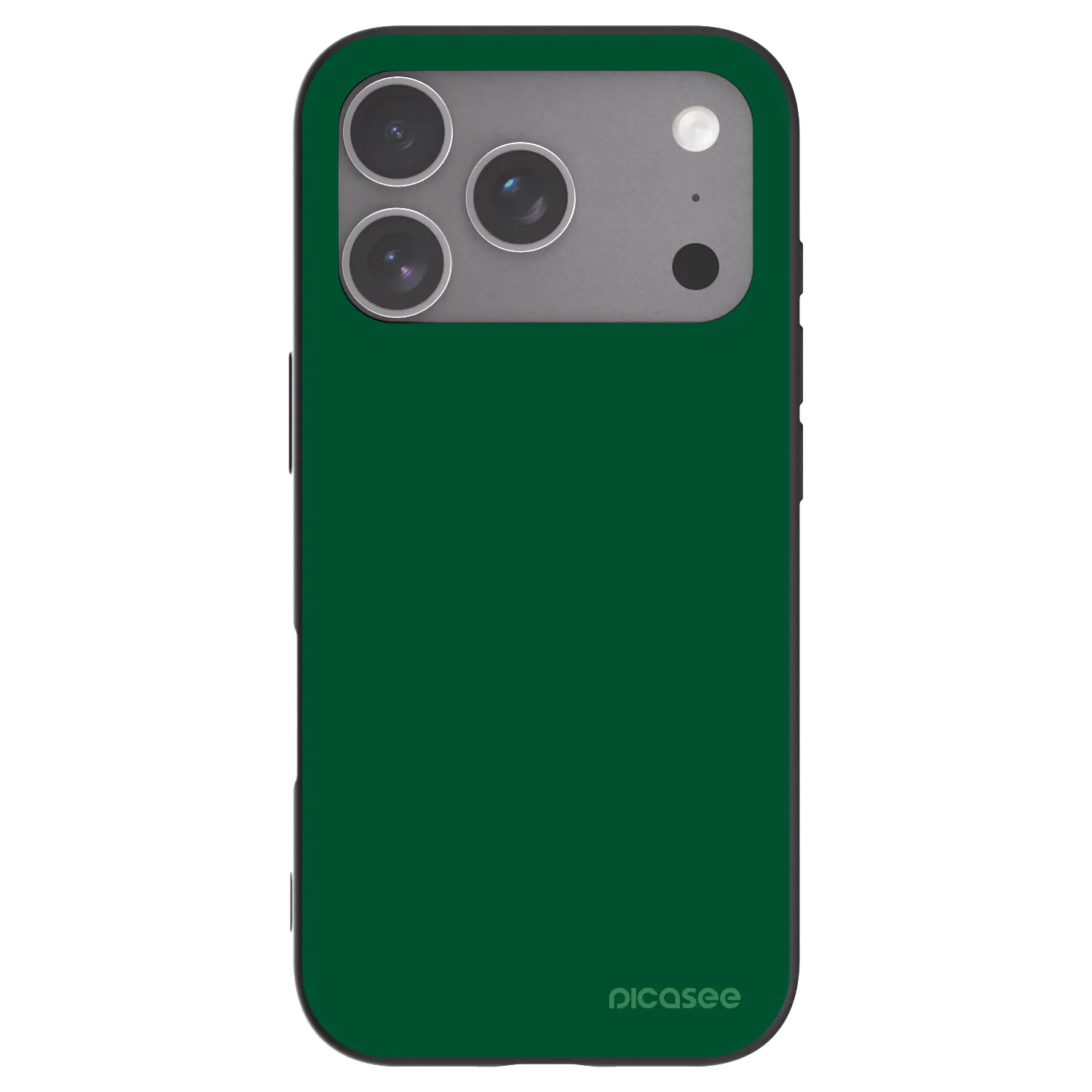 Picasee Μαύρη θήκη σιλικόνης για Apple iPhone 18 Pro - Green Gleam