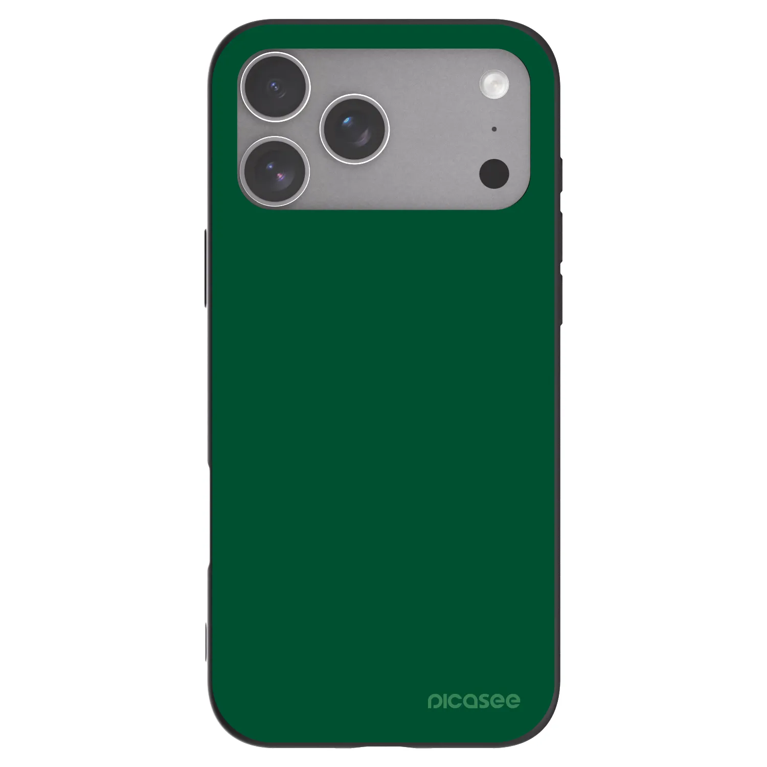 Picasee Μαύρη θήκη σιλικόνης για Apple iPhone 18 Pro Max - Green Gleam
