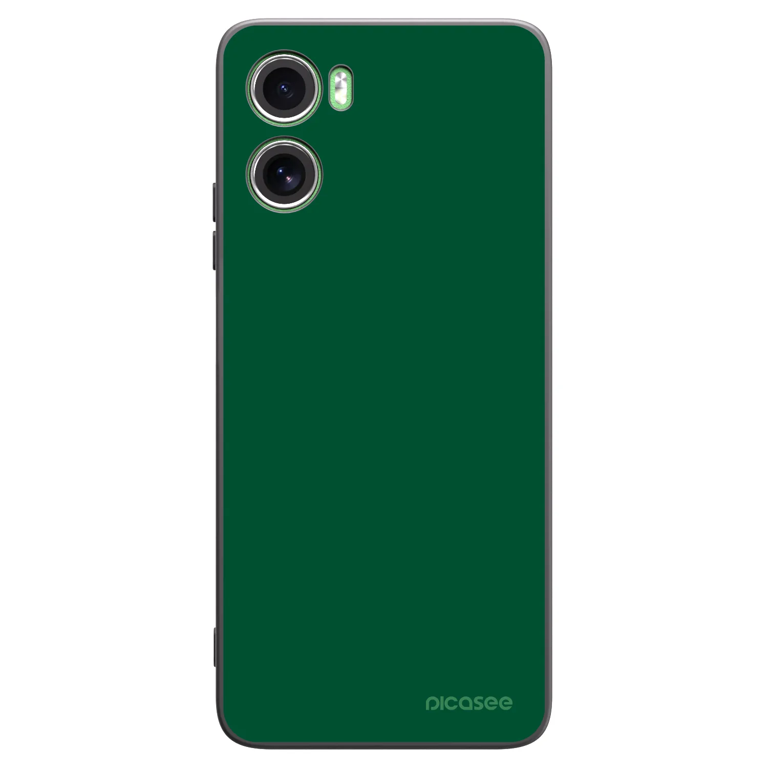 Picasee Μαύρη θήκη σιλικόνης για Motorola Moto G06 - Green Gleam