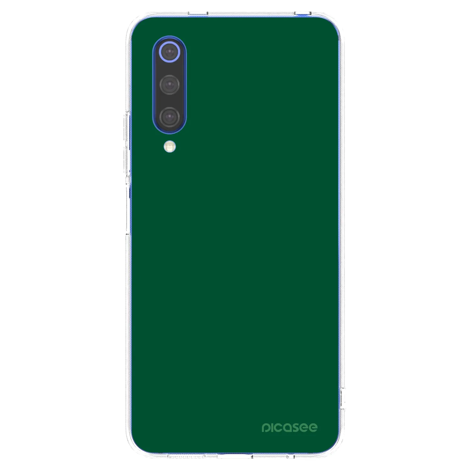 Picasee διαφανής θήκη σιλικόνης Xiaomi Mi 9 SE - Green Gleam