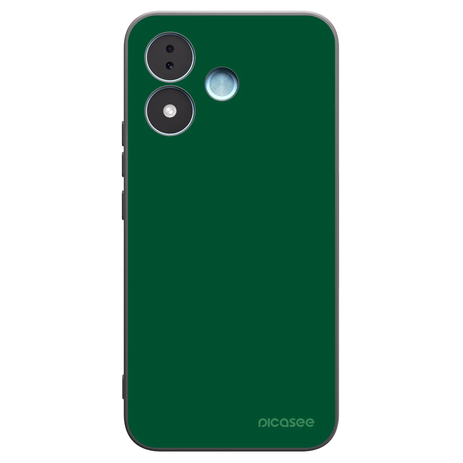 Picasee Μαύρη θήκη σιλικόνης για Xiaomi Redmi Note 17 5G - Green Gleam