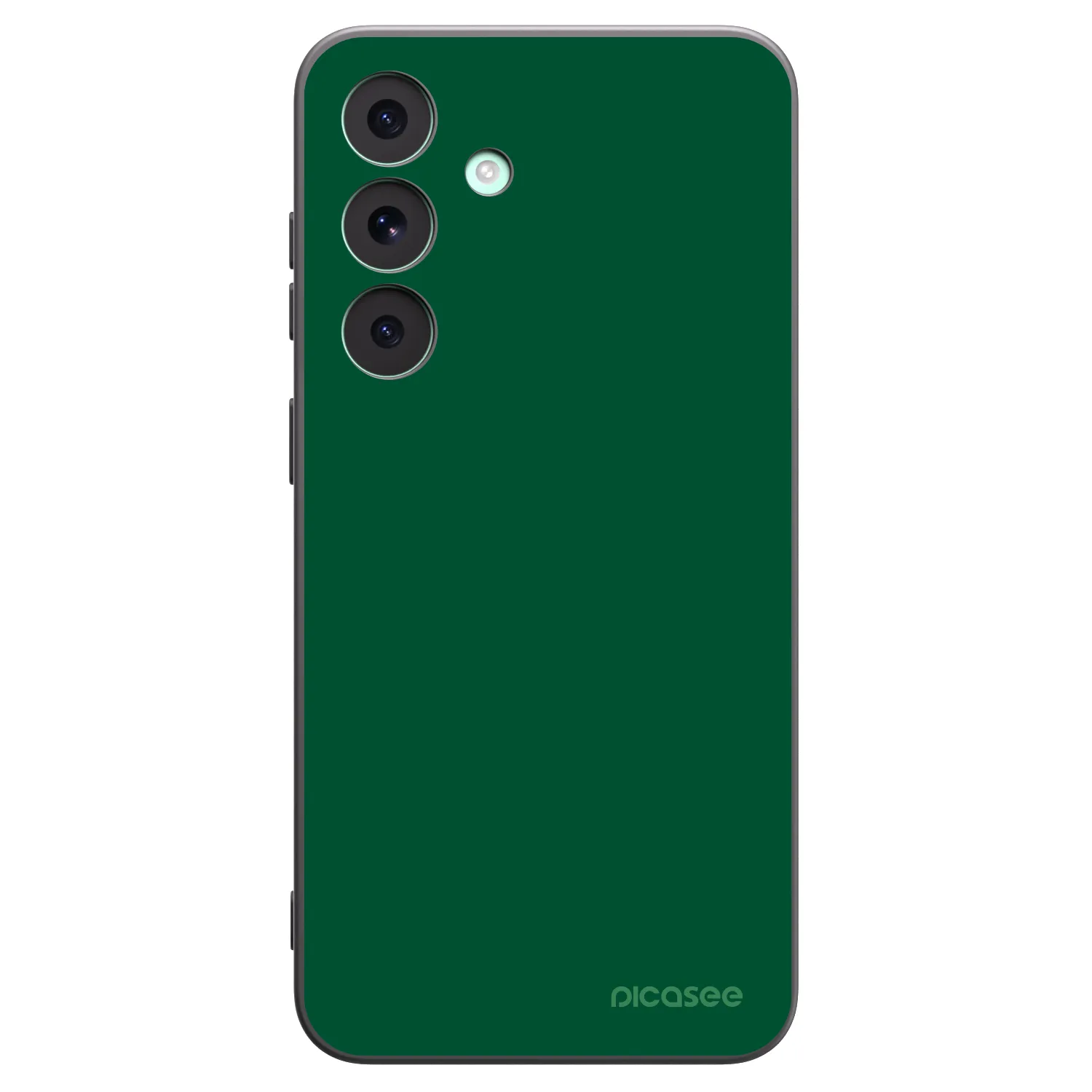 Picasee Μαύρη θήκη σιλικόνης για Samsung Galaxy S26 FE - Green Gleam