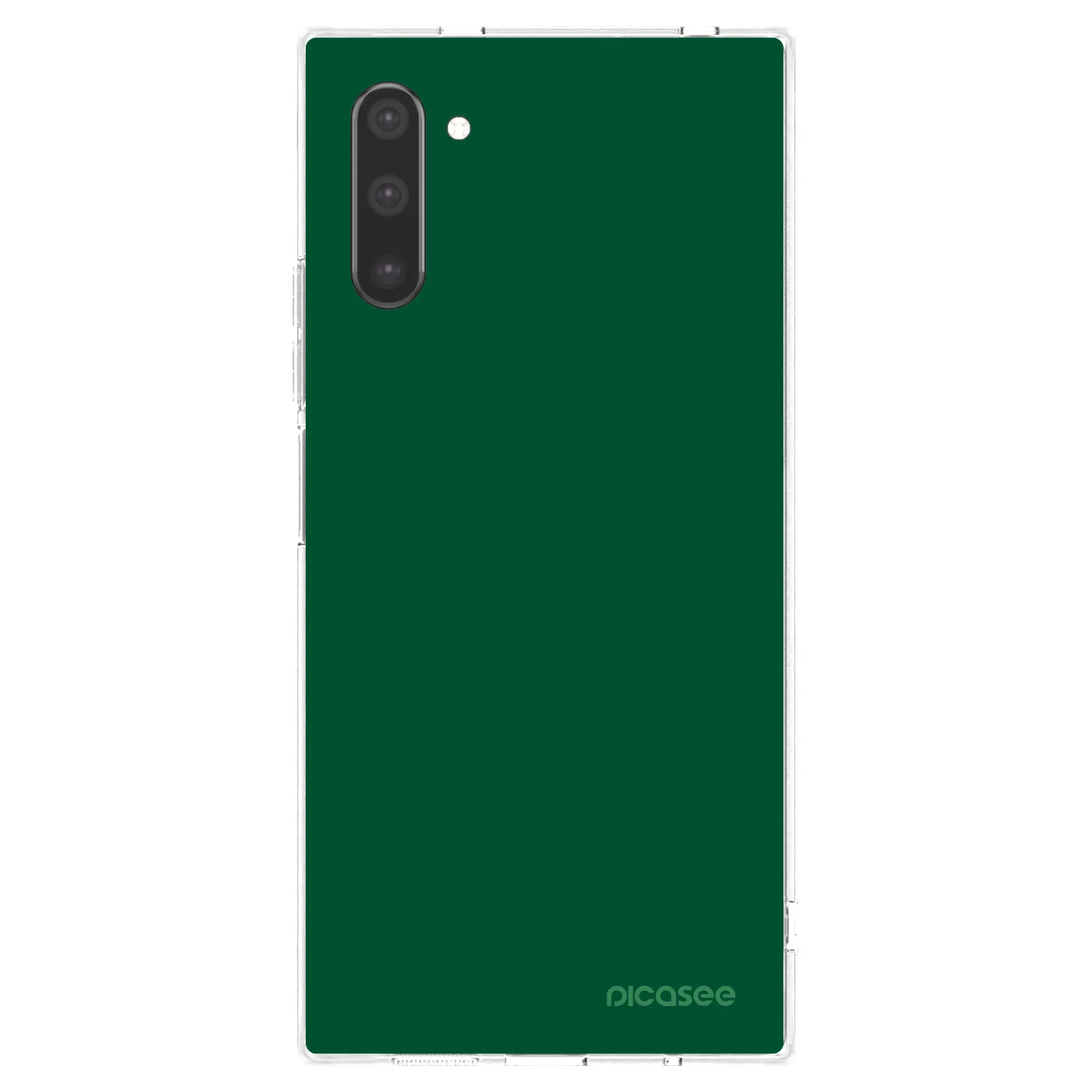 Picasee διαφανής θήκη σιλικόνης Samsung Galaxy Note 10 N970F - Green Gleam