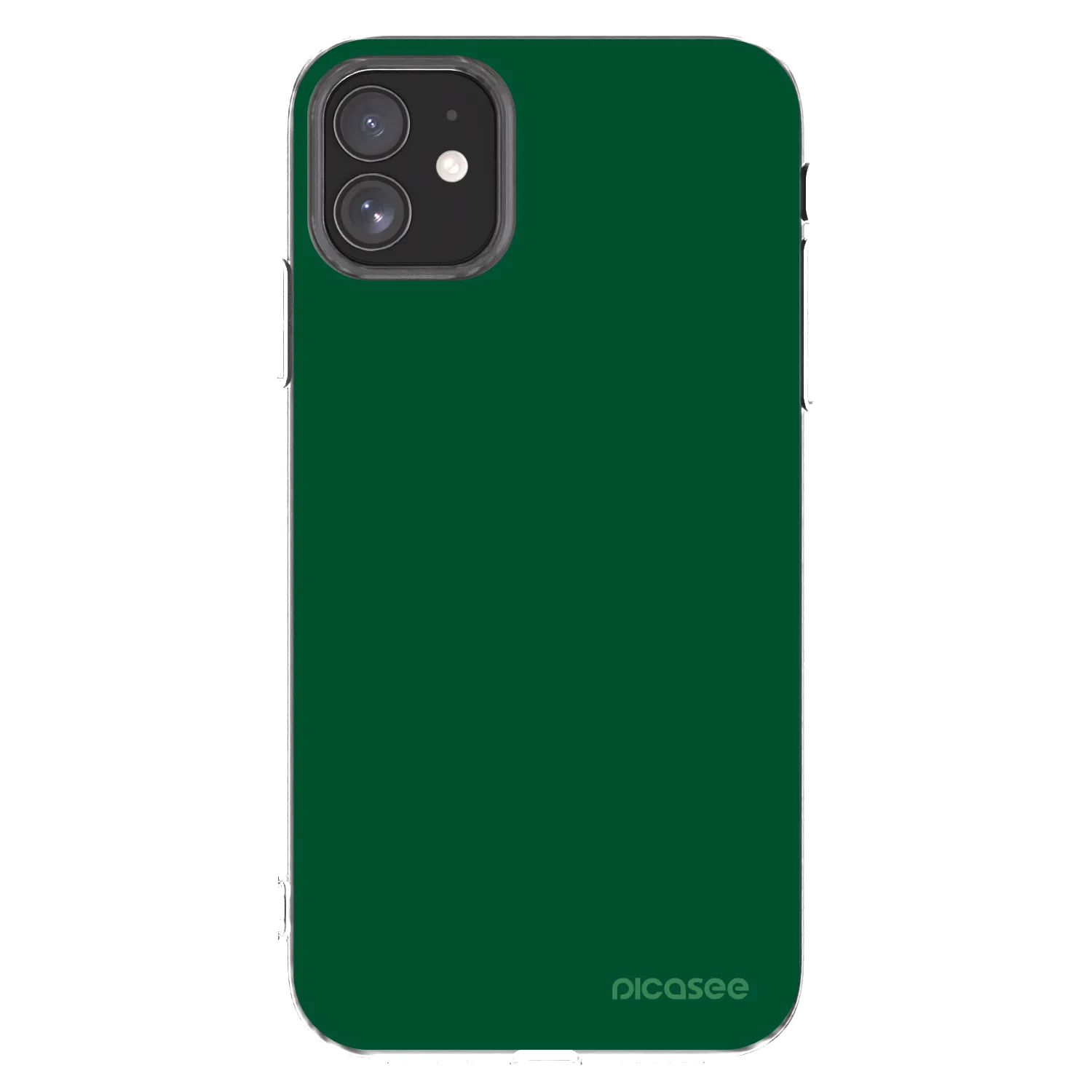 Picasee διαφανής θήκη σιλικόνης Apple iPhone 11 - Green Gleam
