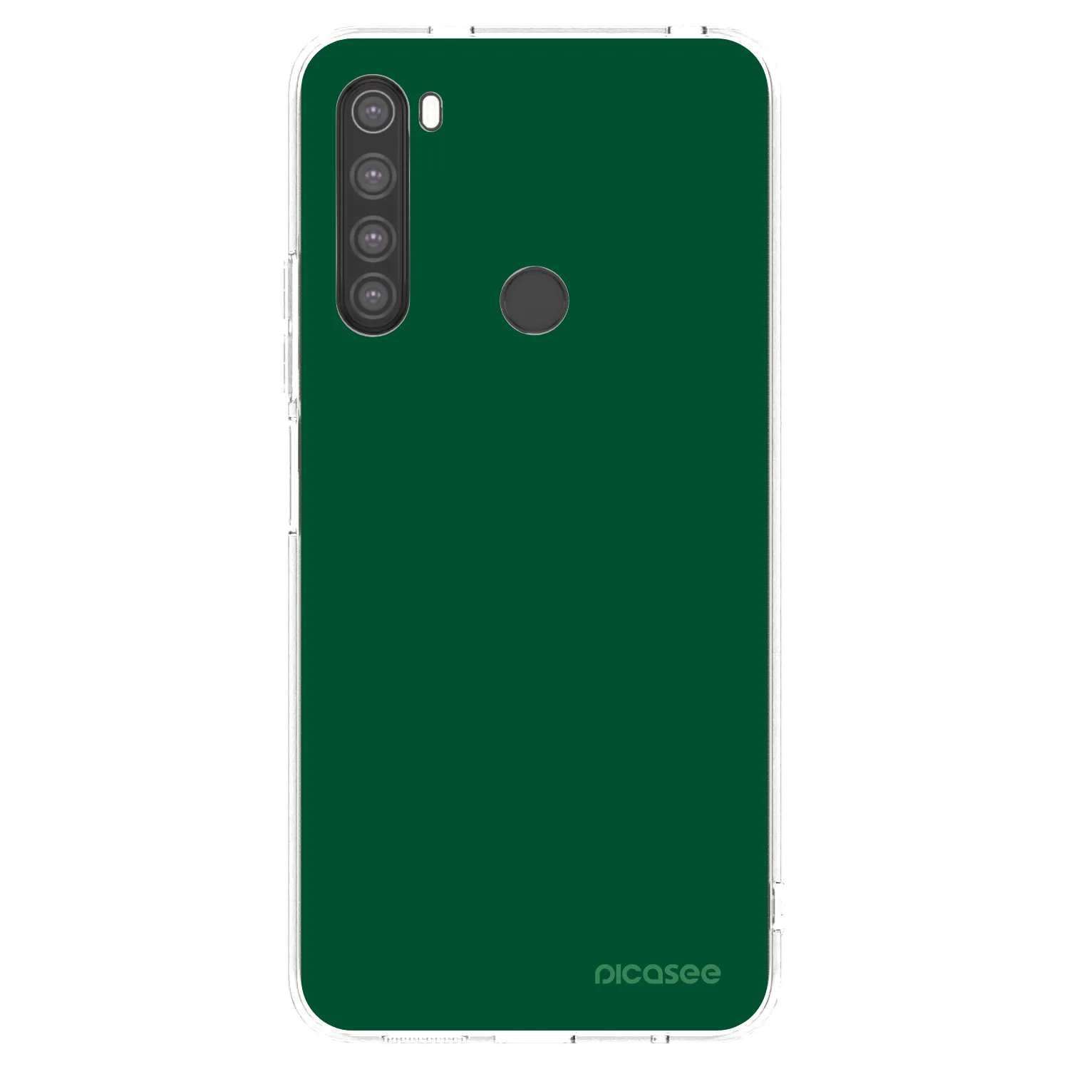 Picasee διαφανής θήκη σιλικόνης Xiaomi Redmi Note 8 - Green Gleam