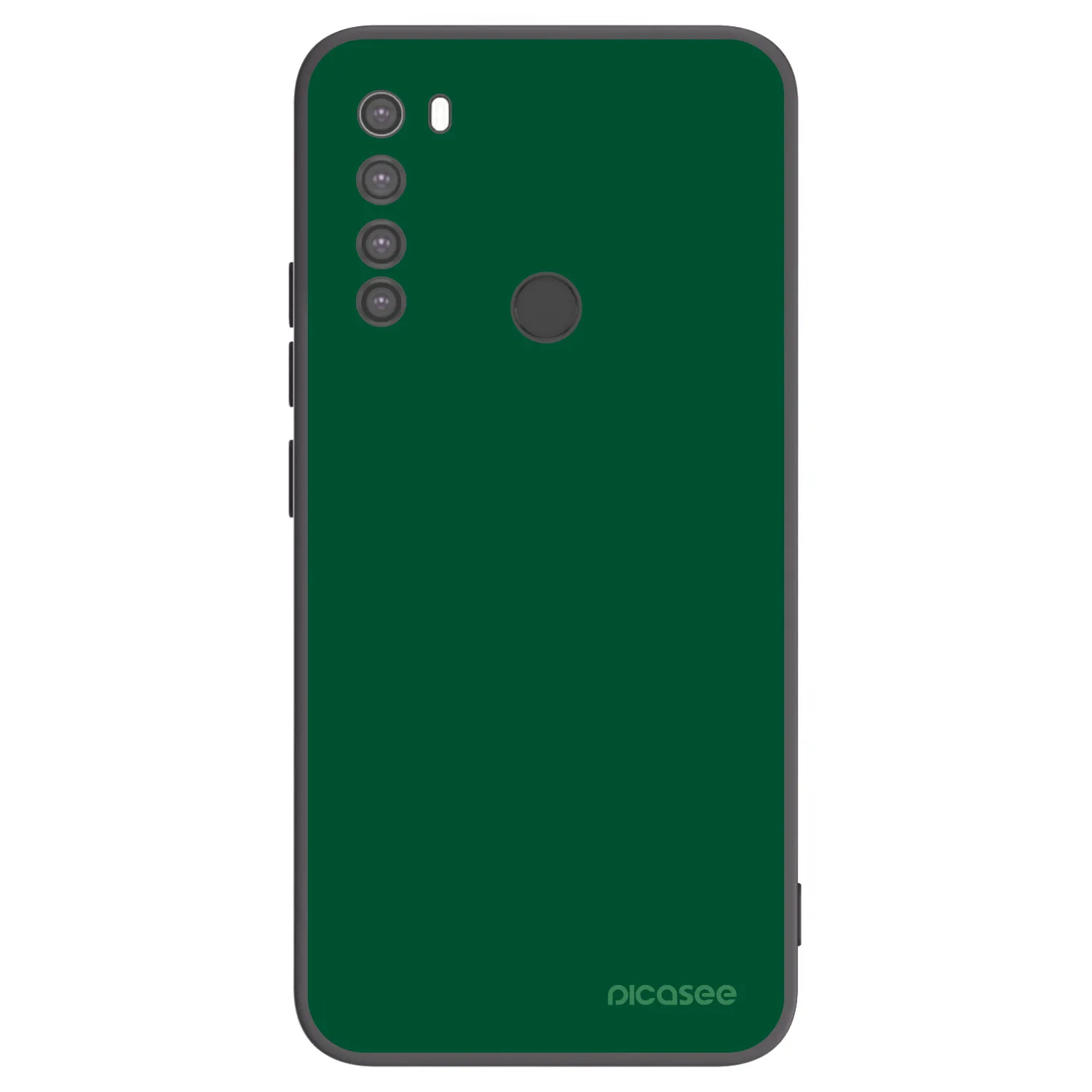 Picasee Μαύρη θήκη σιλικόνης για Xiaomi Redmi Note 8 - Green Gleam