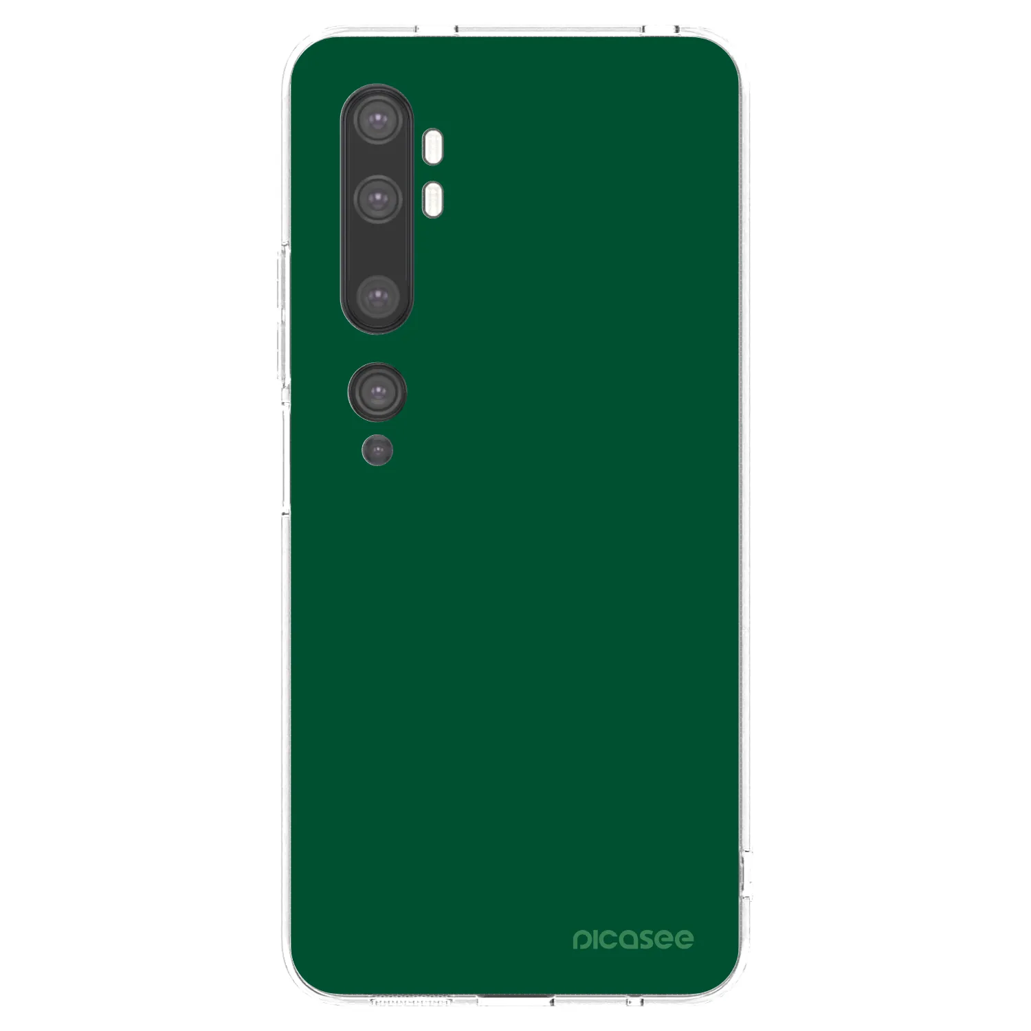 Picasee διαφανής θήκη σιλικόνης Xiaomi Mi Note 10 (Pro) - Green Gleam