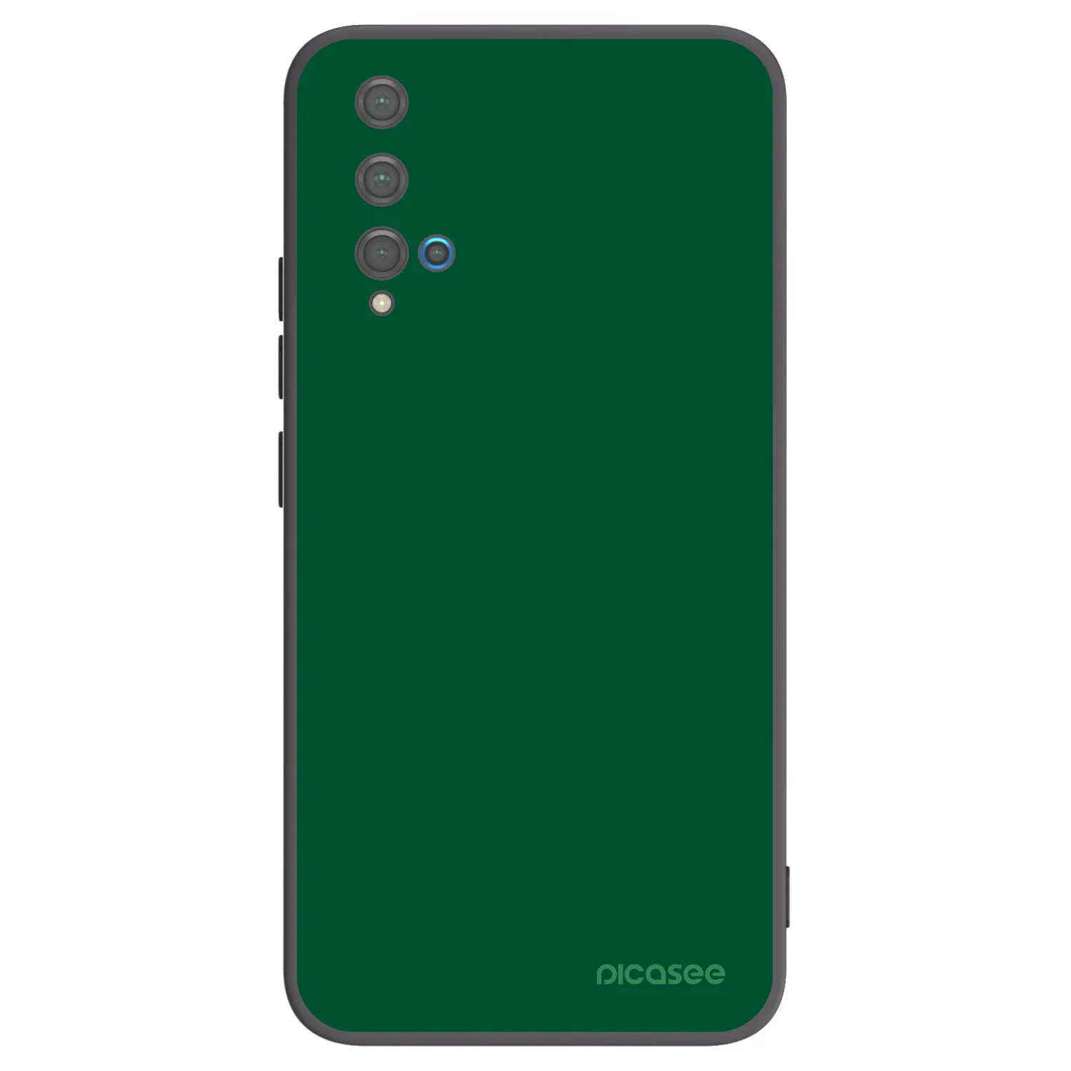 Picasee Μαύρη θήκη σιλικόνης για Huawei Nova 5T - Green Gleam