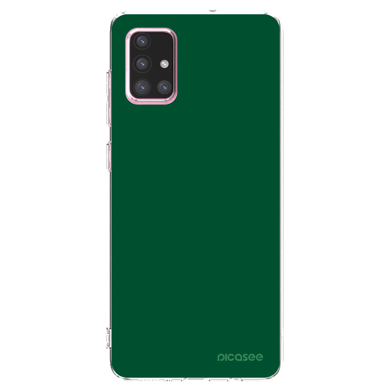 Picasee διαφανής θήκη σιλικόνης Samsung Galaxy A71 A715F - Green Gleam