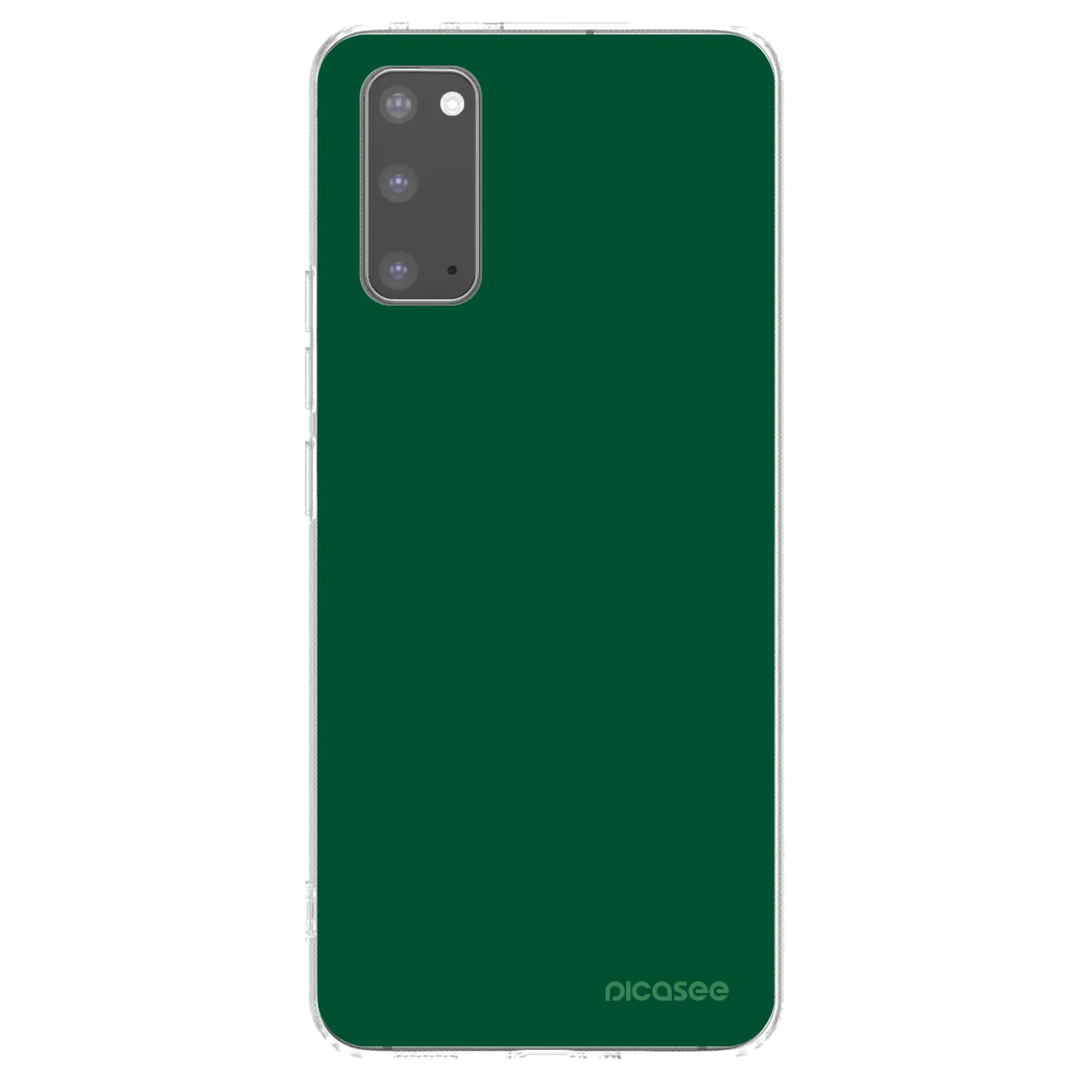 Picasee διαφανής θήκη σιλικόνης Samsung Galaxy S20 G980F - Green Gleam