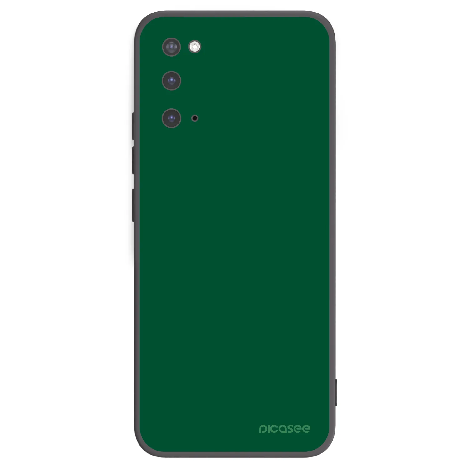 Picasee Μαύρη θήκη σιλικόνης για Samsung Galaxy S20 G980F - Green Gleam