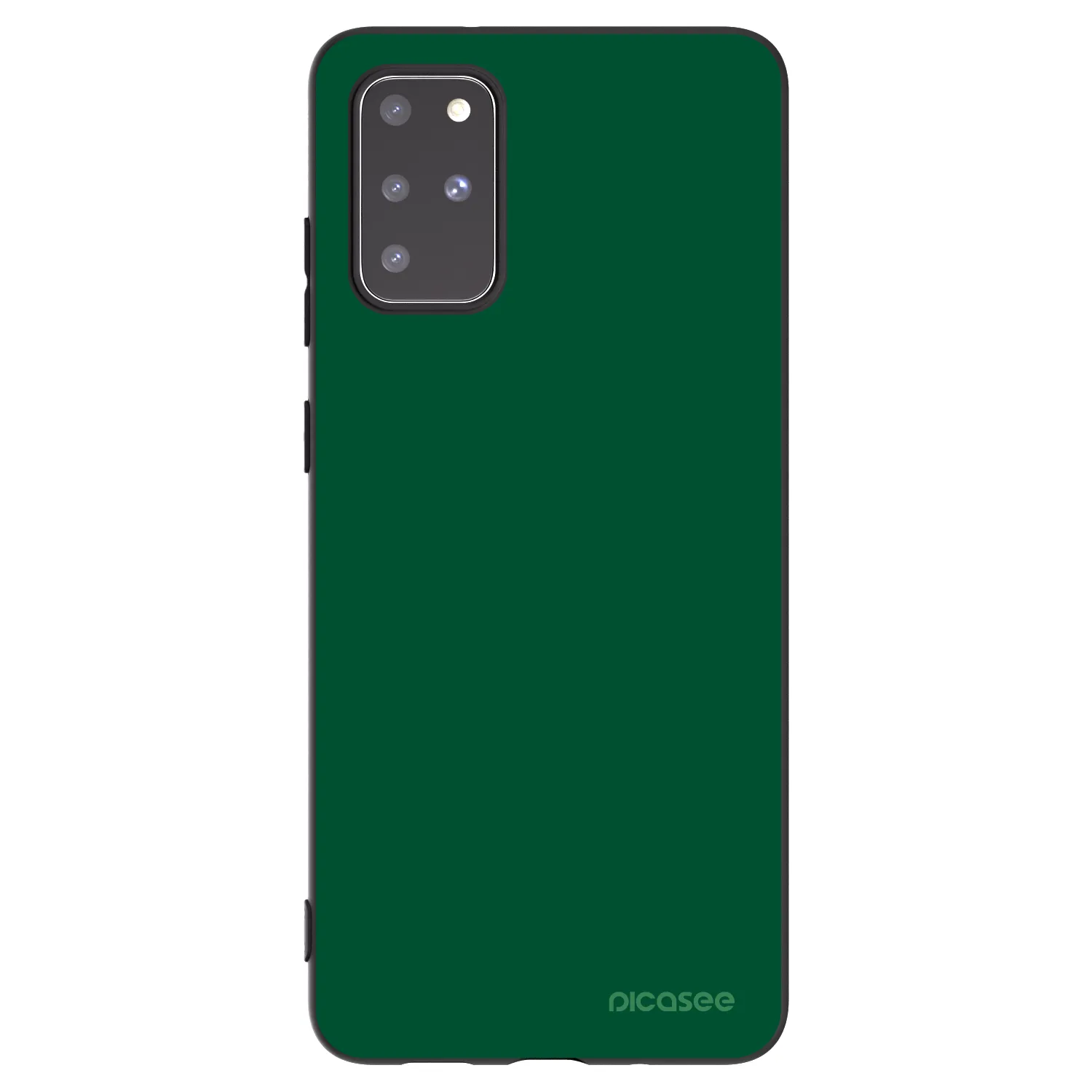 Picasee Μαύρη θήκη σιλικόνης για Samsung Galaxy S20+ G985F - Green Gleam