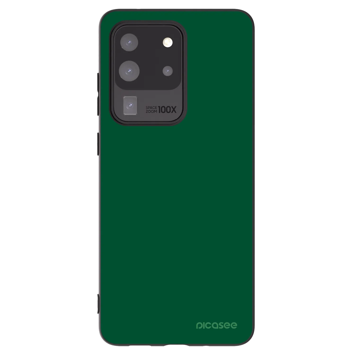 Picasee Μαύρη θήκη σιλικόνης για Samsung Galaxy S20 Ultra 5G G988F - Green Gleam