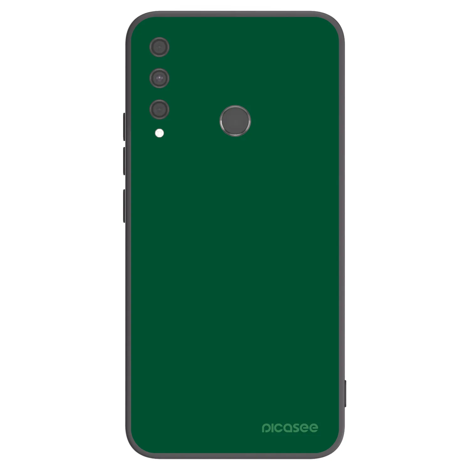 Picasee Μαύρη θήκη σιλικόνης για Huawei P40 Lite E - Green Gleam