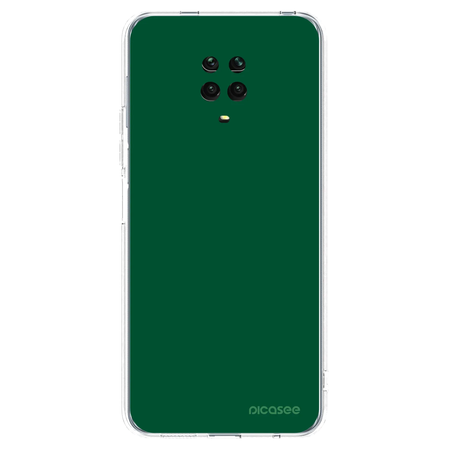 Picasee διαφανής θήκη σιλικόνης Xiaomi Redmi Note 9S - Green Gleam