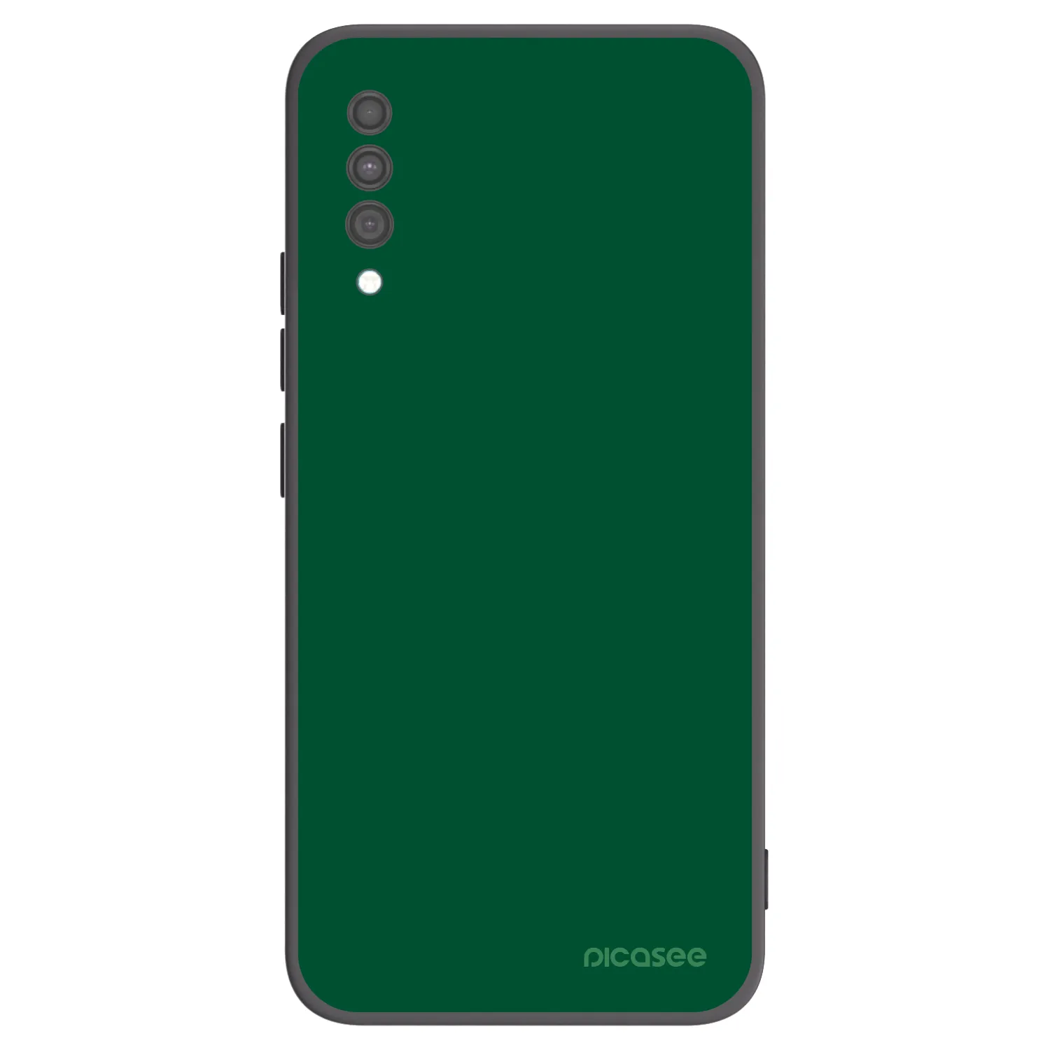 Picasee Μαύρη θήκη σιλικόνης για Samsung Galaxy A30s A307F - Green Gleam