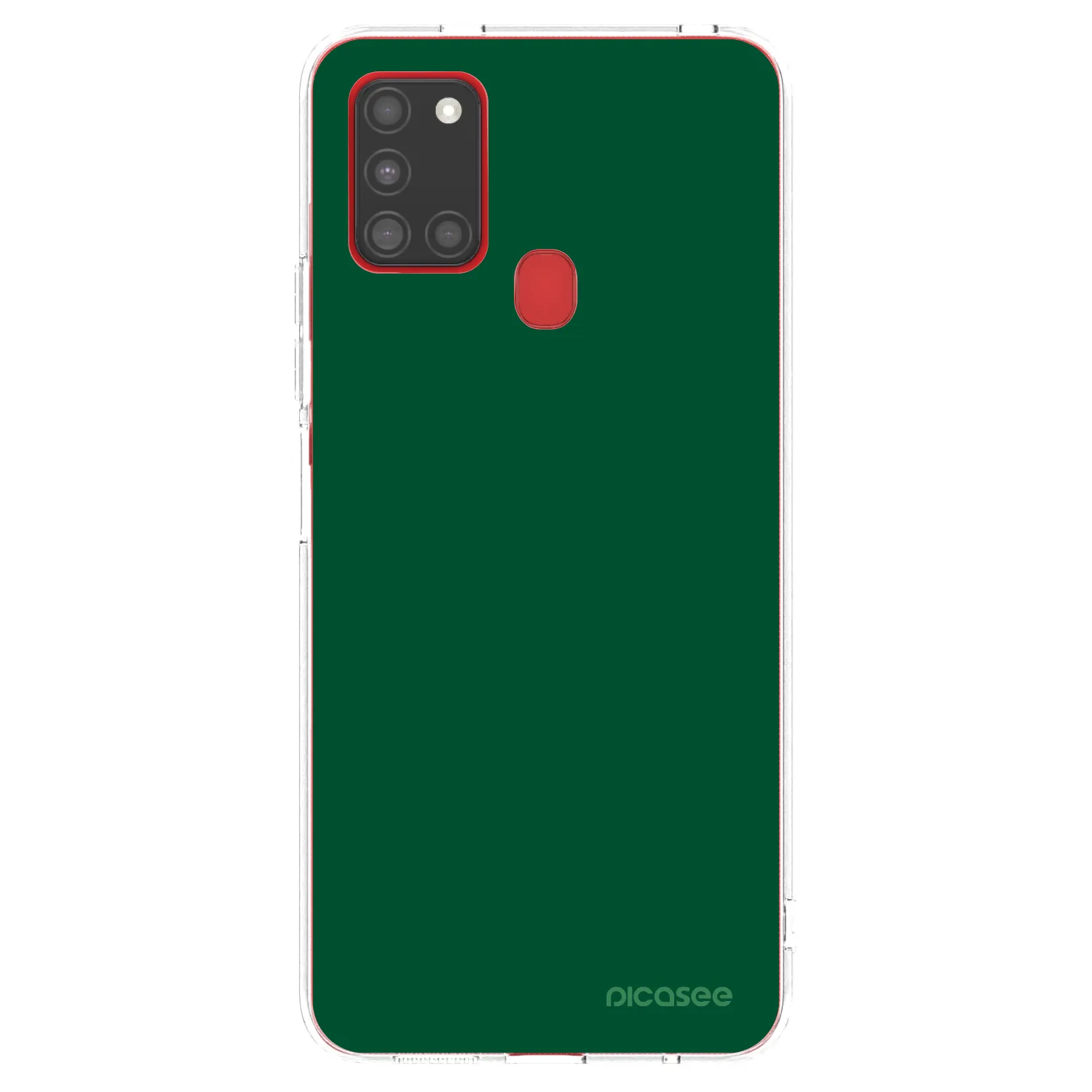 Picasee διαφανής θήκη σιλικόνης Samsung Galaxy A21s - Green Gleam