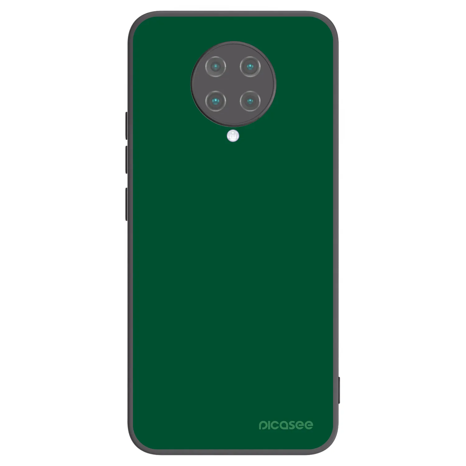 Picasee Μαύρη θήκη σιλικόνης για Xiaomi Poco F2 Pro - Green Gleam