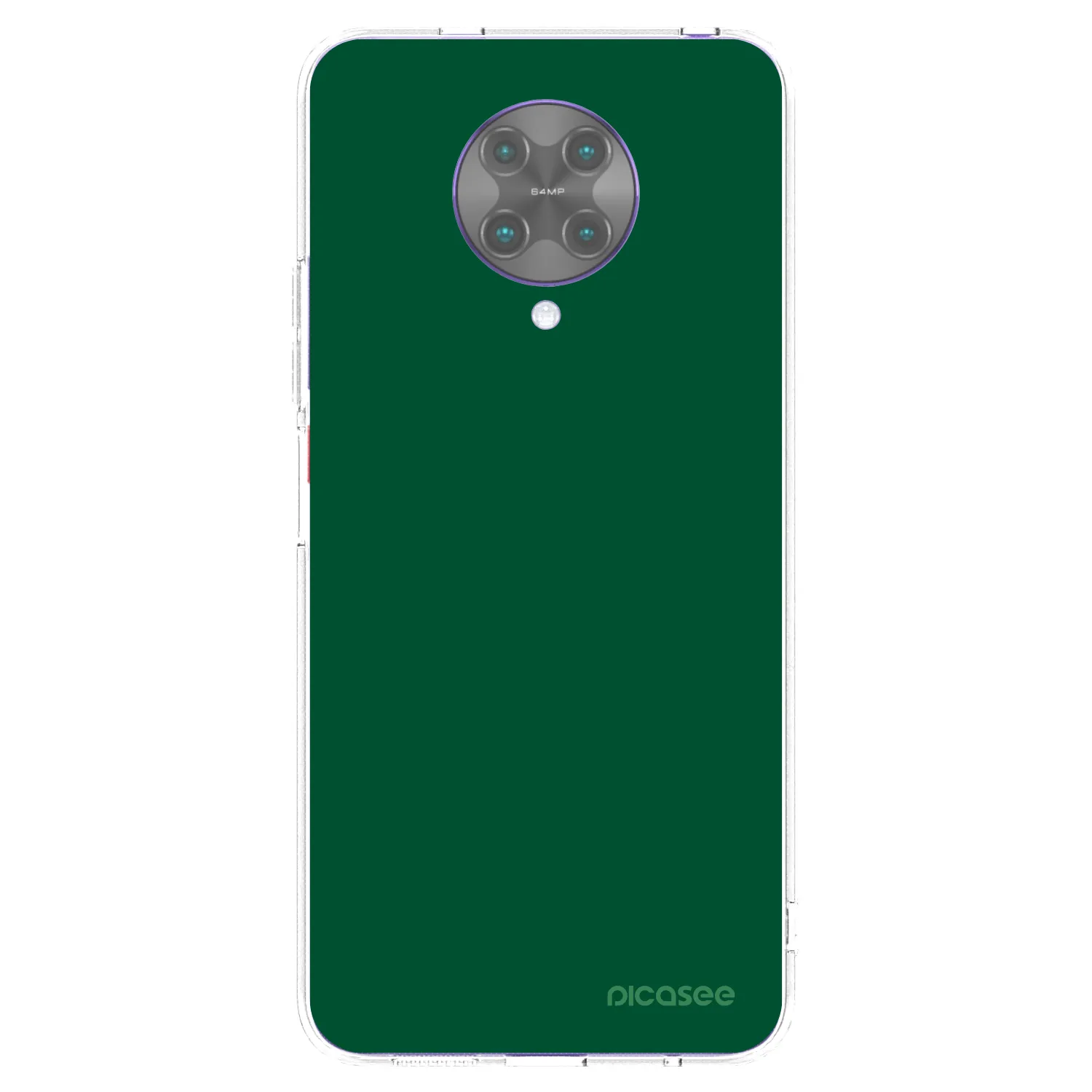 Picasee διαφανής θήκη σιλικόνης Xiaomi Poco F2 Pro - Green Gleam