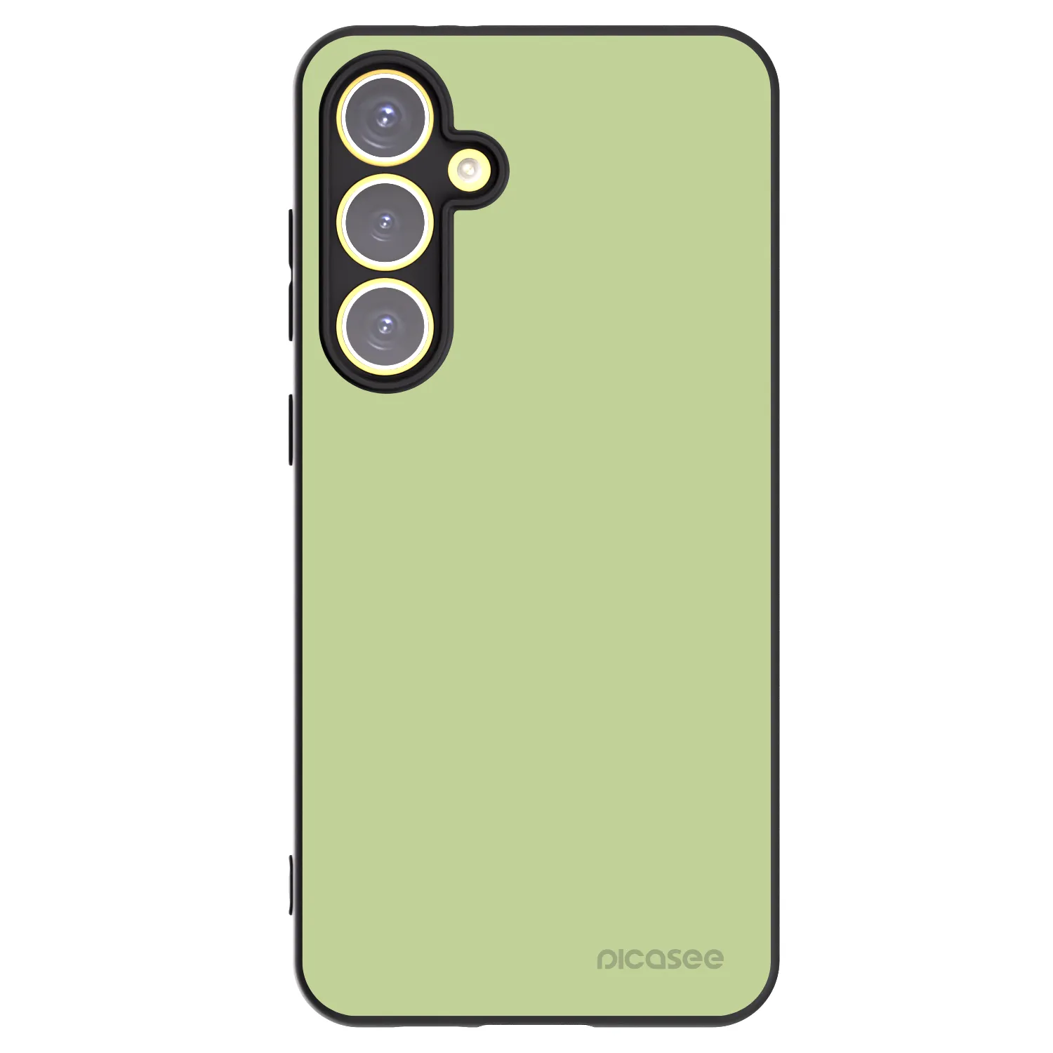 Picasee Μαύρη θήκη σιλικόνης για Samsung Galaxy S24 FE S721B - Heavenly Hints