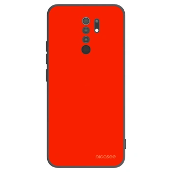Picasee Μαύρη θήκη σιλικόνης για Xiaomi Redmi 9 - Maranello Red