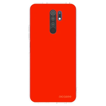 Picasee διαφανής θήκη σιλικόνης Xiaomi Redmi 9 - Maranello Red