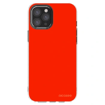Picasee διαφανής θήκη σιλικόνης Apple iPhone 12 Pro Max - Maranello Red