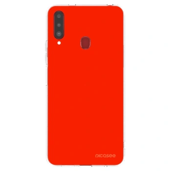 Picasee διαφανής θήκη σιλικόνης Samsung Galaxy A20s - Maranello Red
