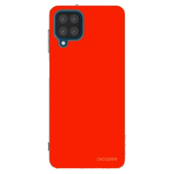 Picasee διαφανής θήκη σιλικόνης Samsung Galaxy A12 A125F - Maranello Red