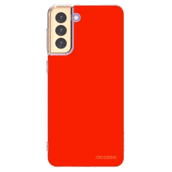 Picasee διαφανής θήκη σιλικόνης Samsung Galaxy S21+ 5G G996F - Maranello Red