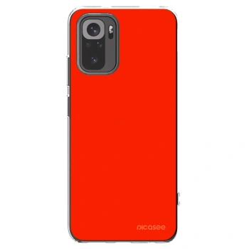 Picasee διαφανής θήκη σιλικόνης Xiaomi Redmi Note 10 - Maranello Red